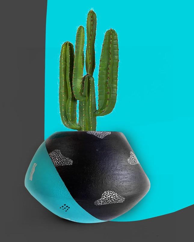 Earth Heart Raven Blue Planter - Our Better Planet