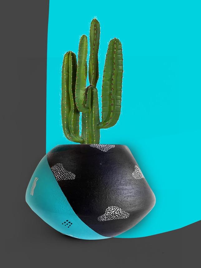 Earth Heart Raven Blue Planter - Our Better Planet