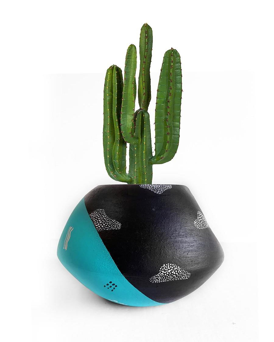 Earth Heart Raven Blue Planter - Our Better Planet
