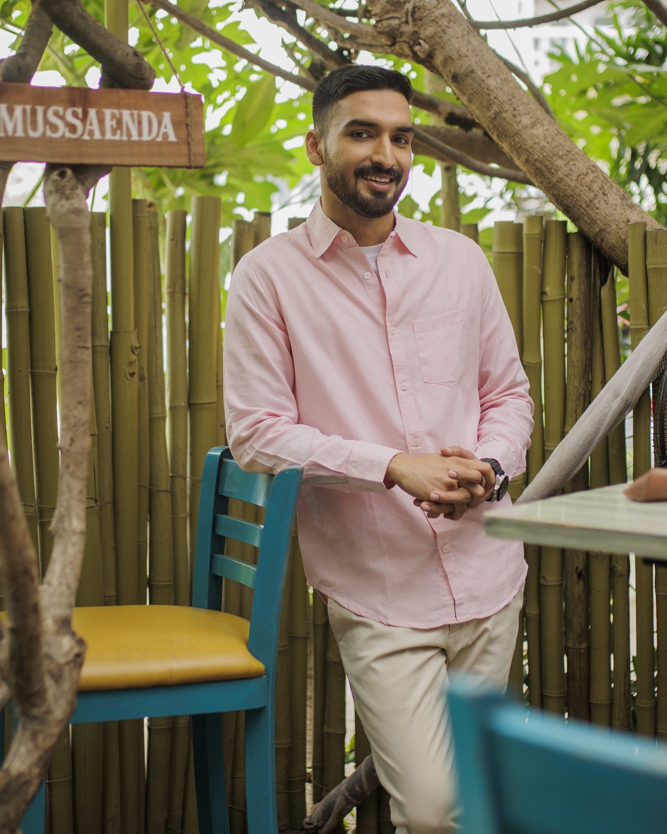 Earthy Route TENCEL- Lyocell Linen Charm Pink Full Sleeve Shirt - Our Better Planet
