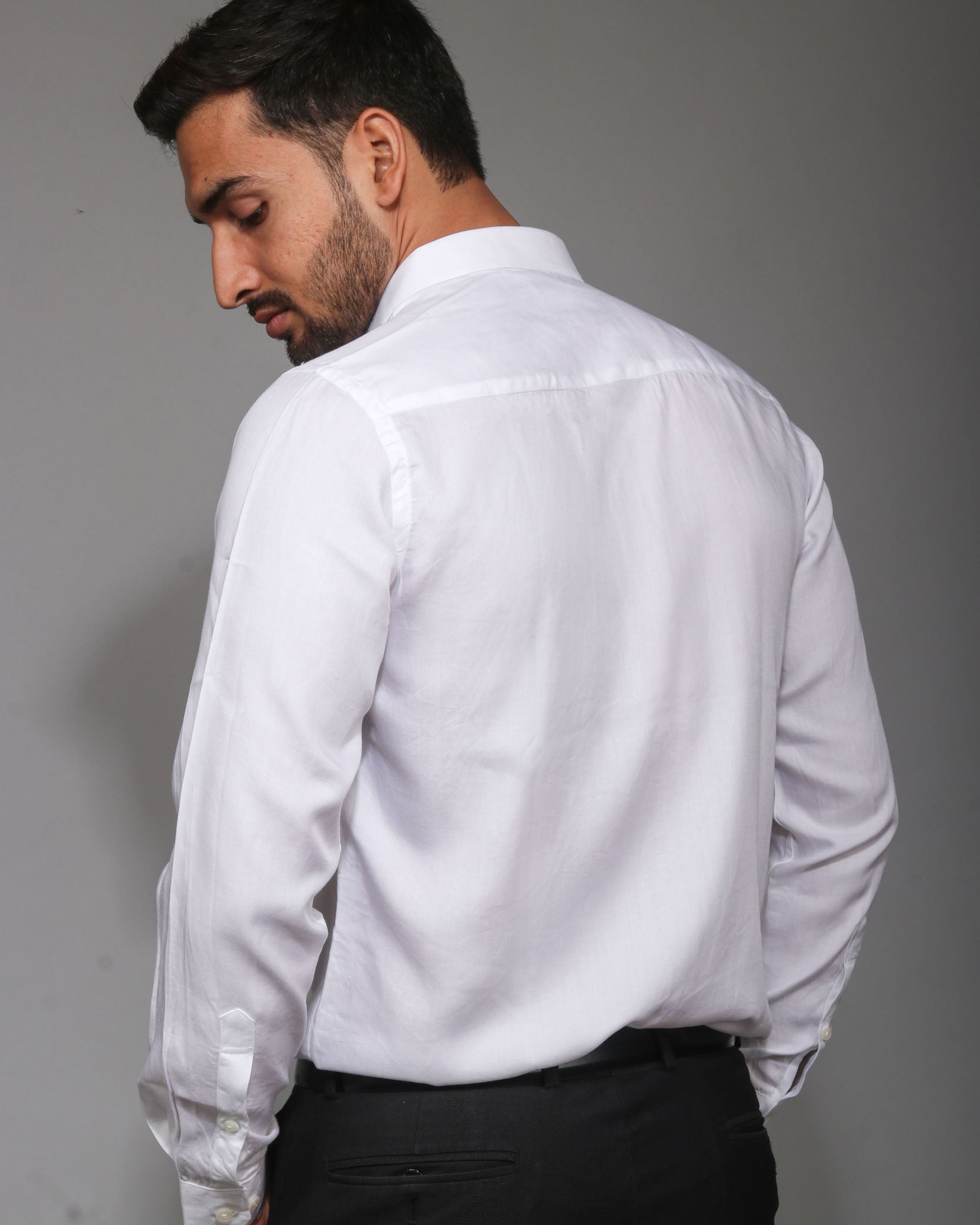 Earthy Route TENCEL- Lyocell Milky White Full Sleeve Shirt - Our Better Planet