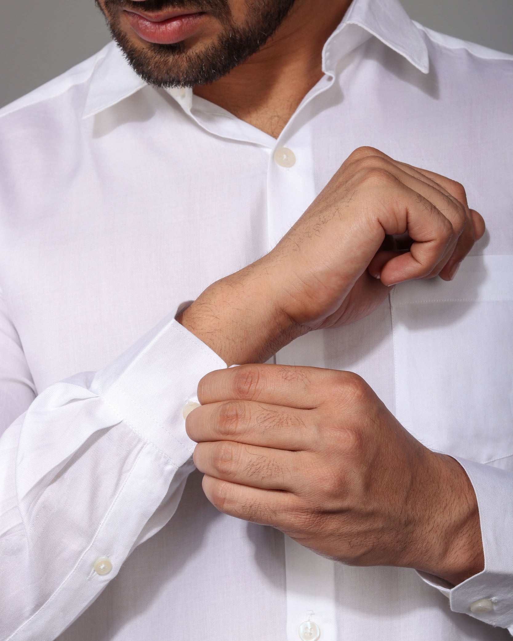 Earthy Route TENCEL- Lyocell Milky White Full Sleeve Shirt - Our Better Planet