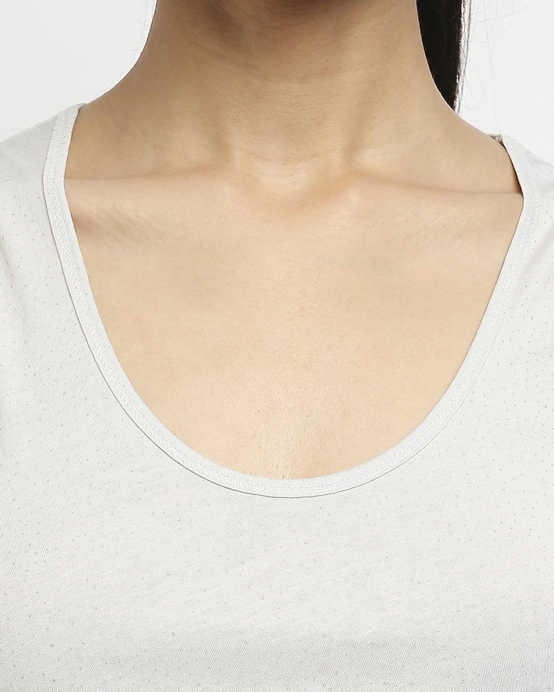 Effy Crop Top In Neutral Glitter Print - Our Better Planet