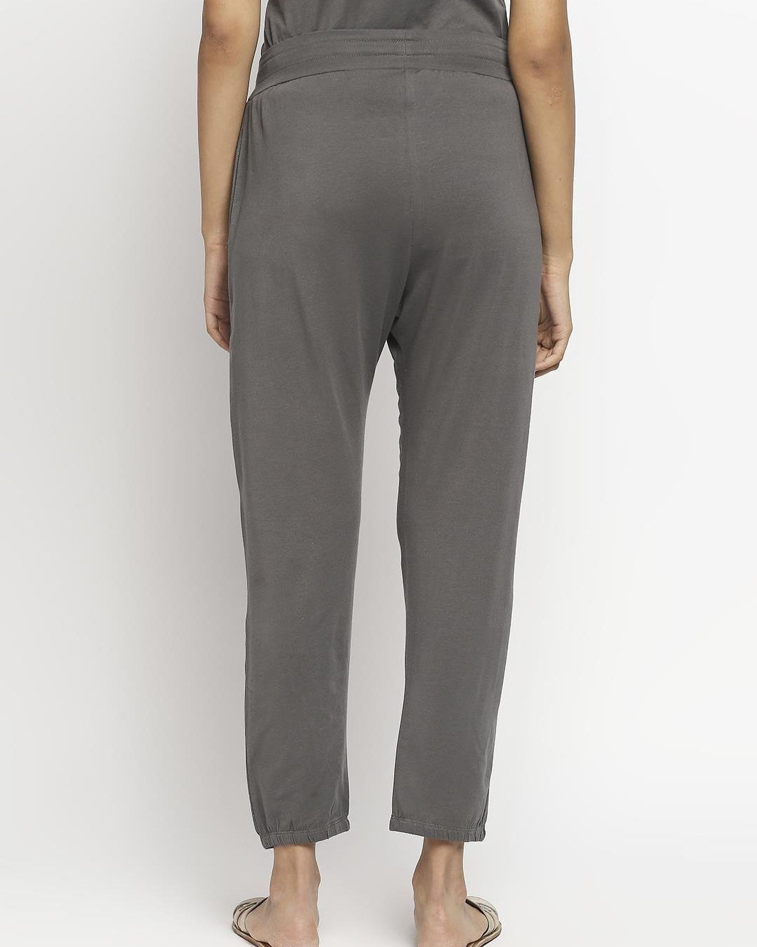 Effy Drop Crotch Pant In Grey Solid - Our Better Planet