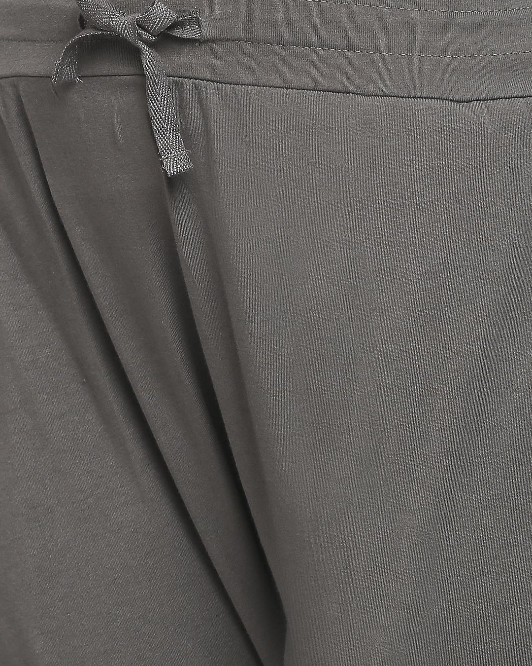 Effy Drop Crotch Pant In Grey Solid - Our Better Planet