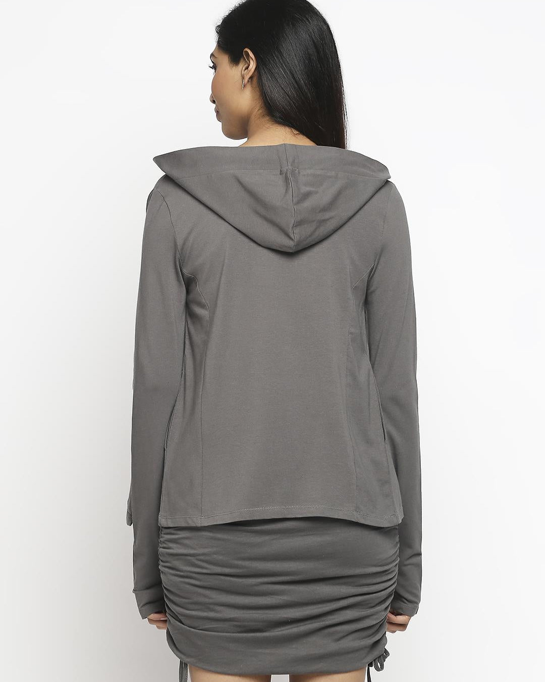 Effy Hoodie in grey solid - Our Better Planet