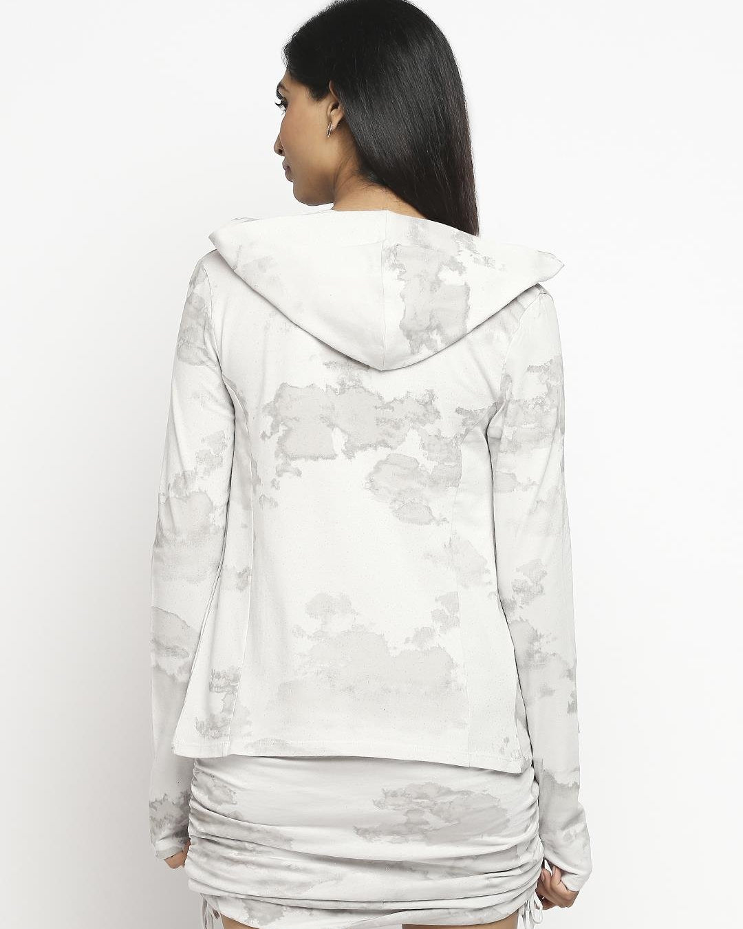 Effy Hoodie in neutral cloud glitter - Our Better Planet