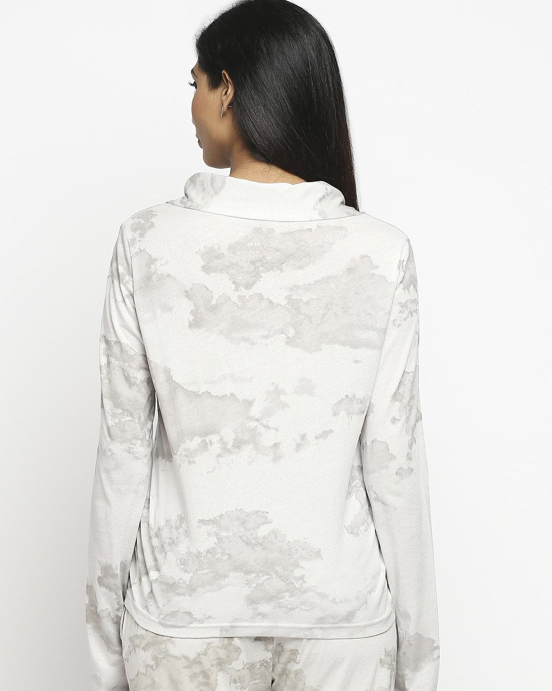 Effy Long Sleeve Top in Netural Cloud Glitter - Our Better Planet