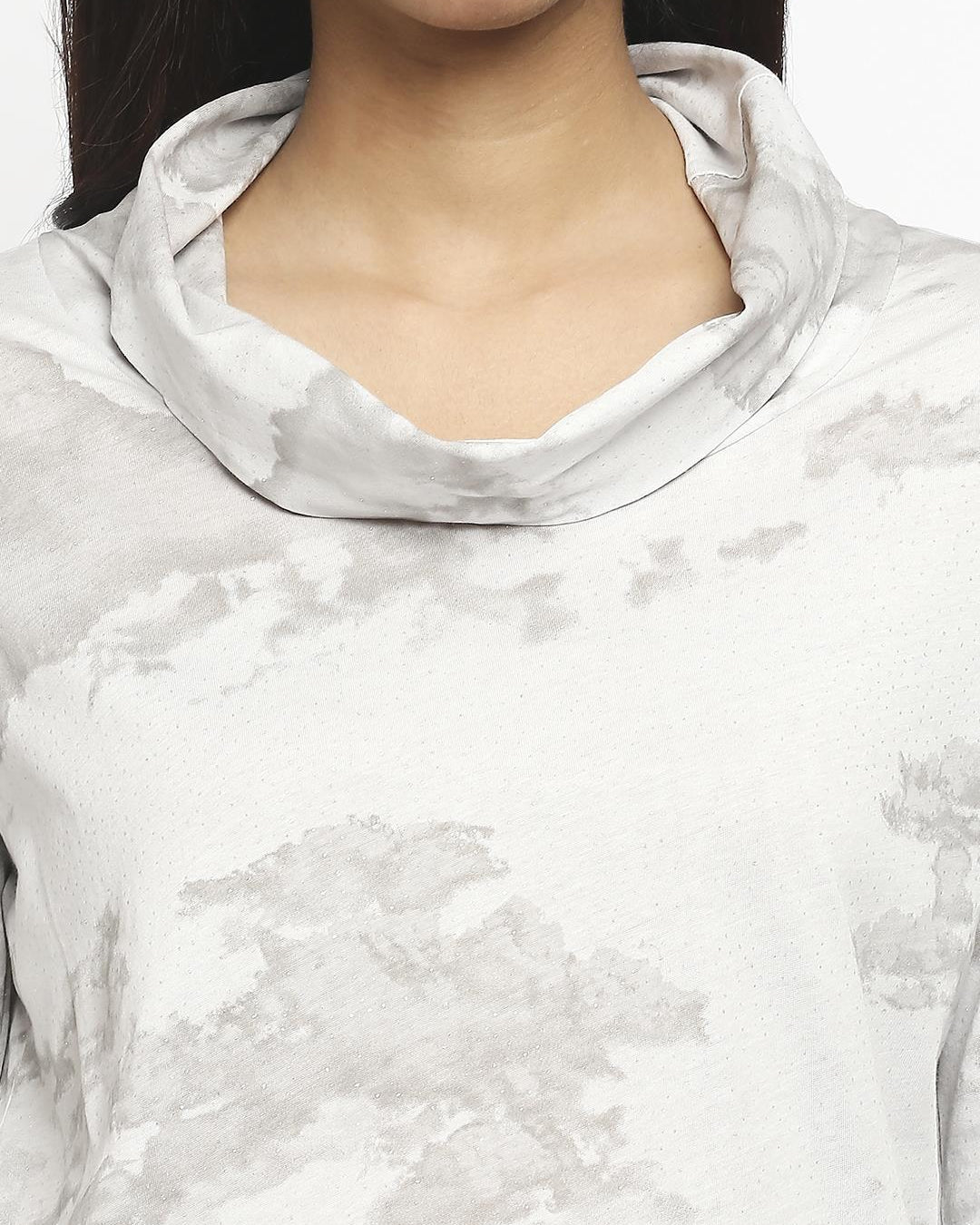 Effy Long Sleeve Top in Netural Cloud Glitter - Our Better Planet