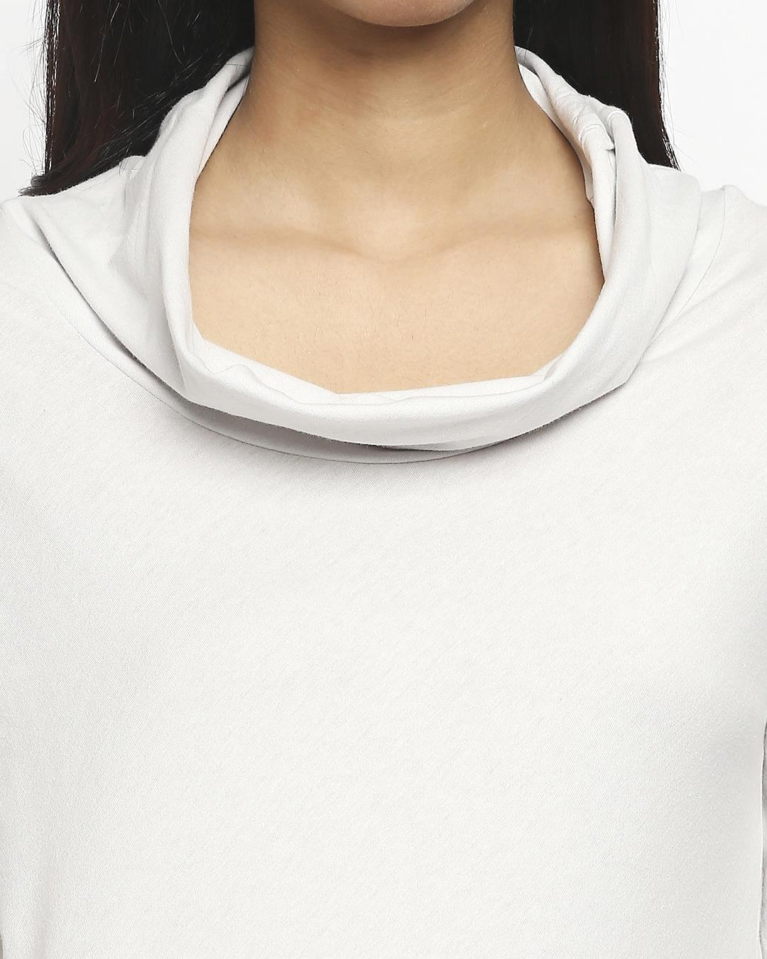 Effy Long Sleeve Top in Neutral solid - Our Better Planet