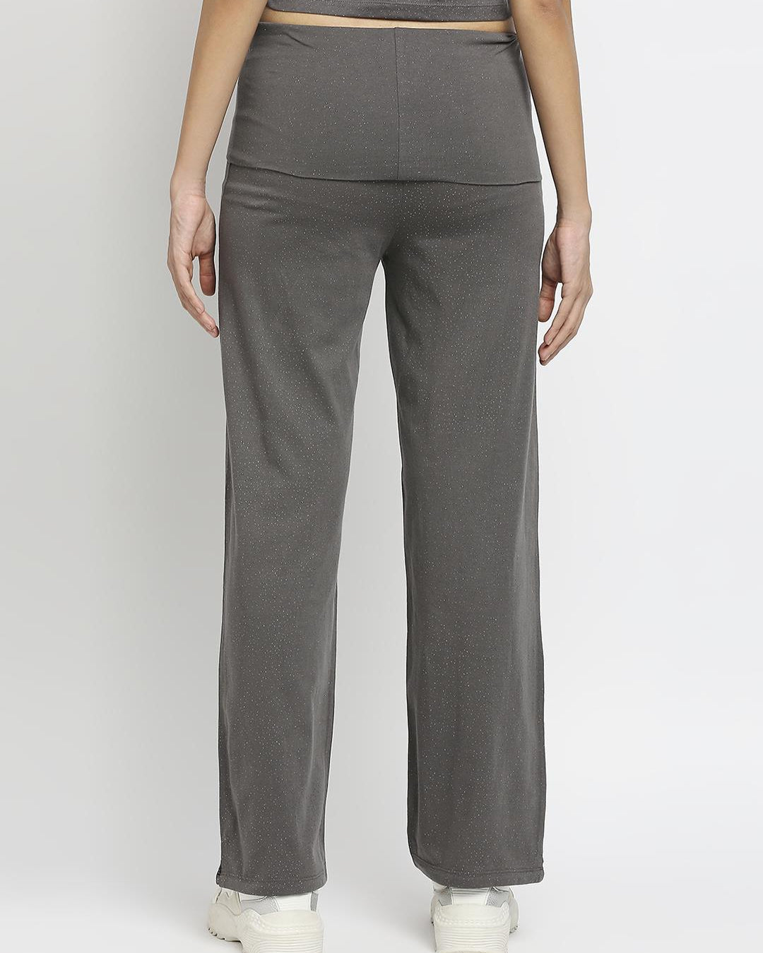 Effy Roll Top Pant in Grey Solid - Our Better Planet