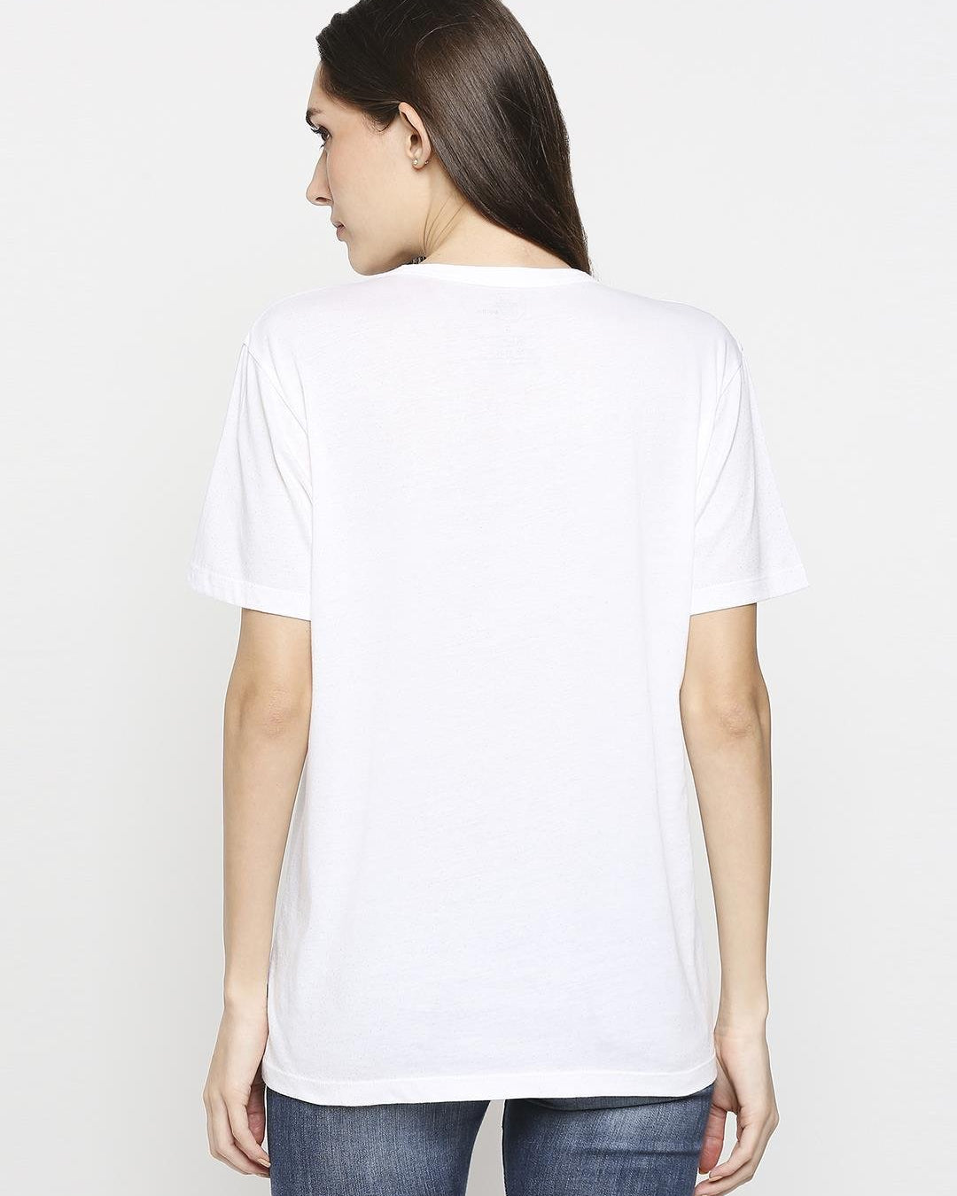 Effy T- Shirt in White Glitter Print - Our Better Planet