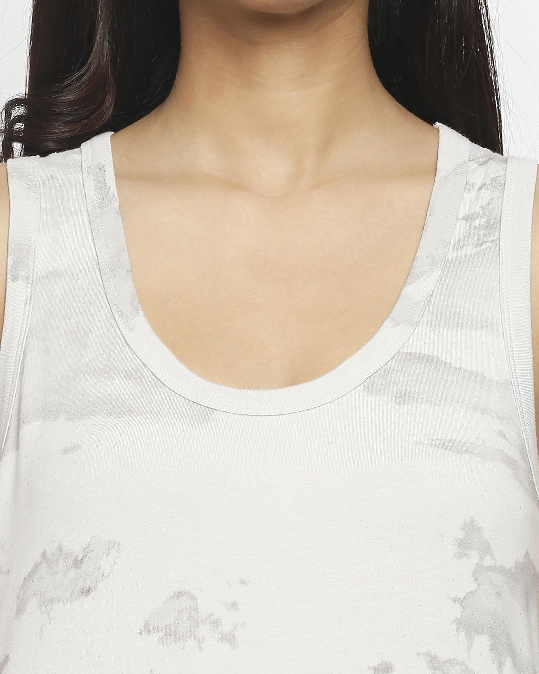 Effy Tank Dress In Neutral Cloud Glitter - Our Better Planet