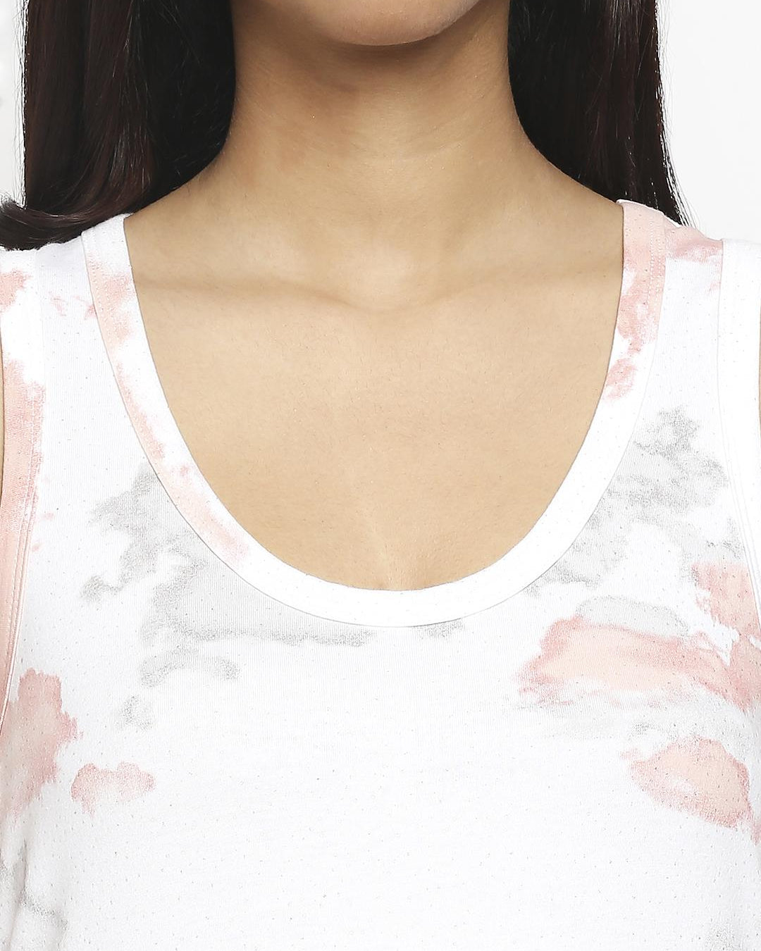 Effy Tank Dress In White Cloud Glitter - Our Better Planet