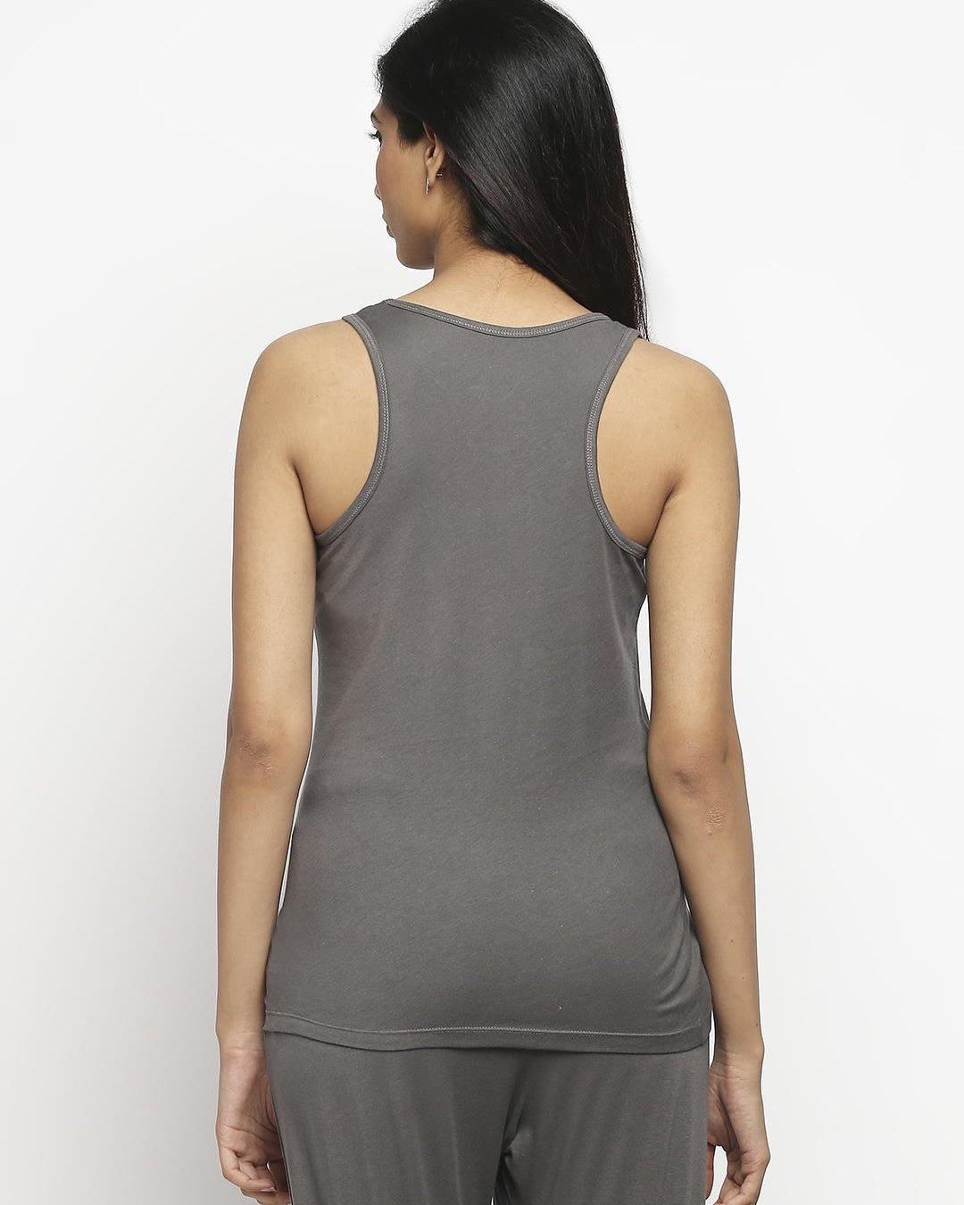 Effy Tank Top In Grey Solid - Our Better Planet