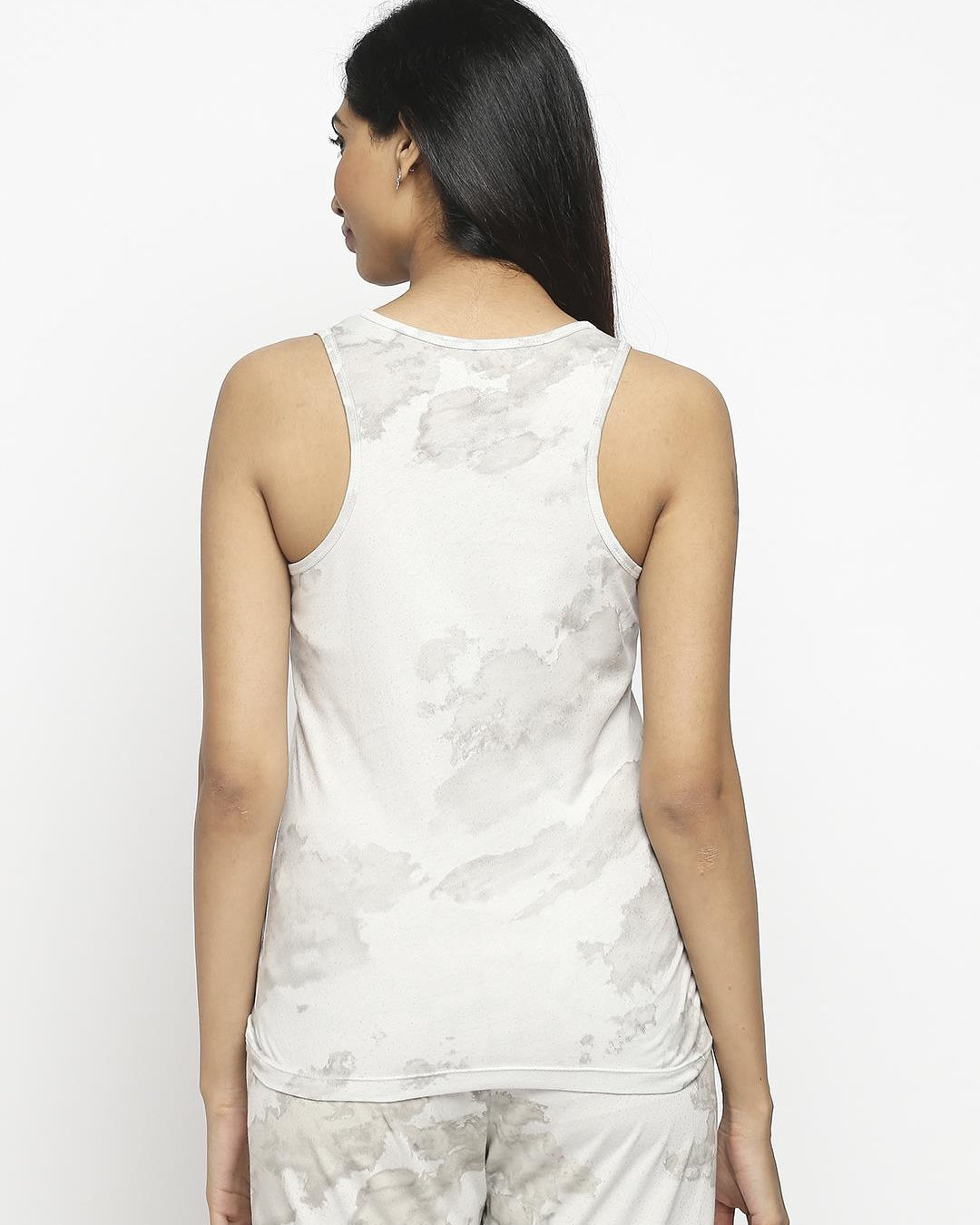 Effy Tank Top In Neutral Cloud Glitter - Our Better Planet