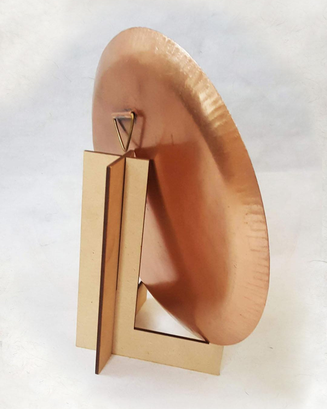 Ekibeki Copper Enamel Wall Plate Blue lotus in the petal - Our Better Planet