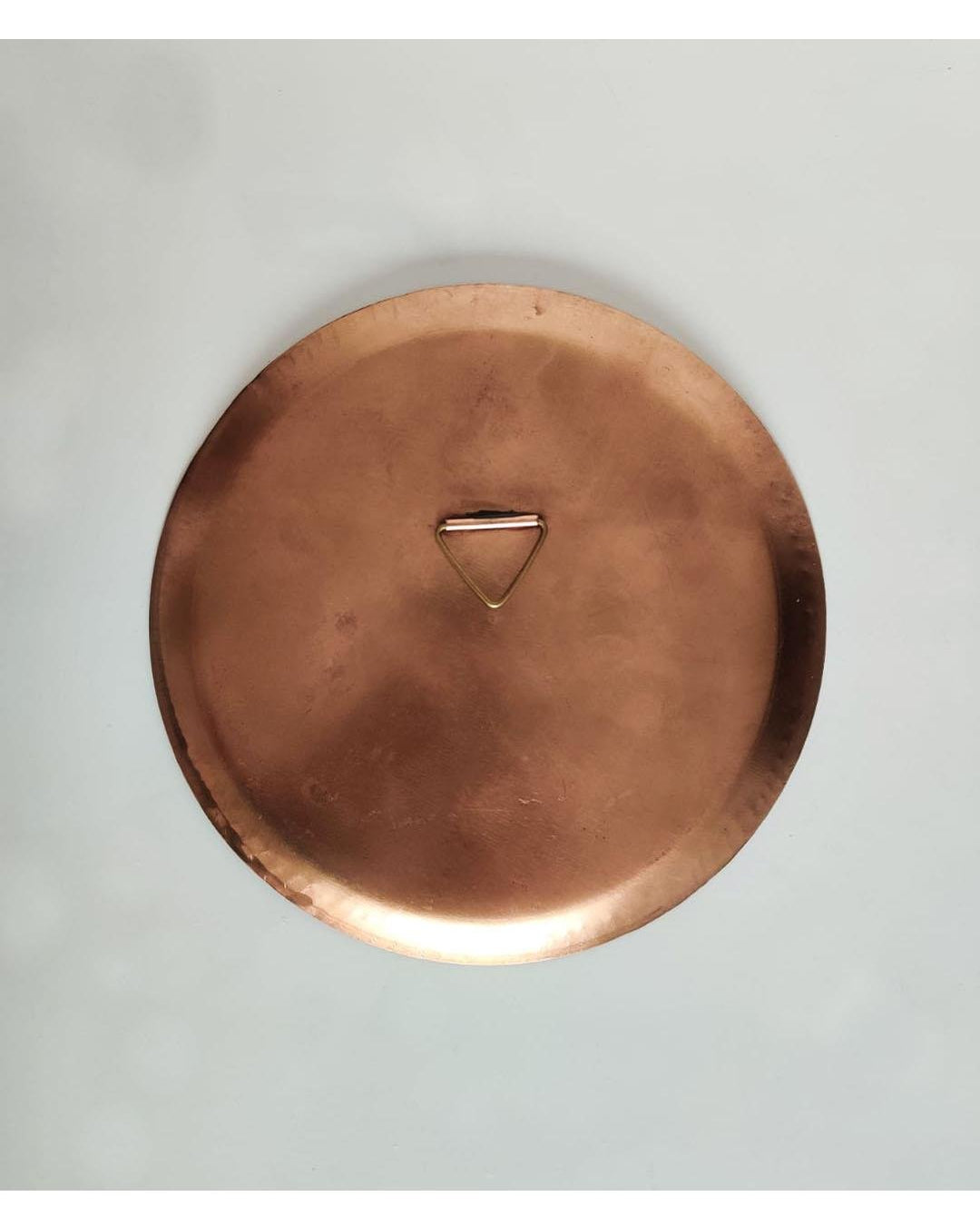 Ekibeki Copper Enamel Wall Plate Brown lotus in the petal - Our Better Planet