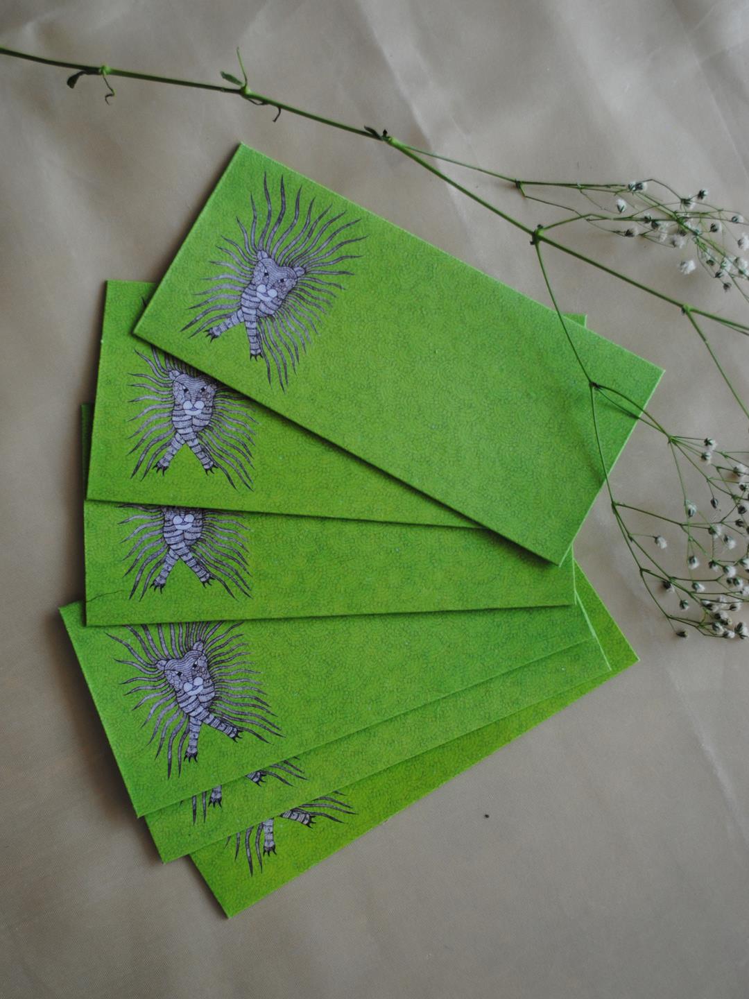 Ekibeki Ekibeki Gond Envelope - 6 Envelop - Green - Our Better Planet
