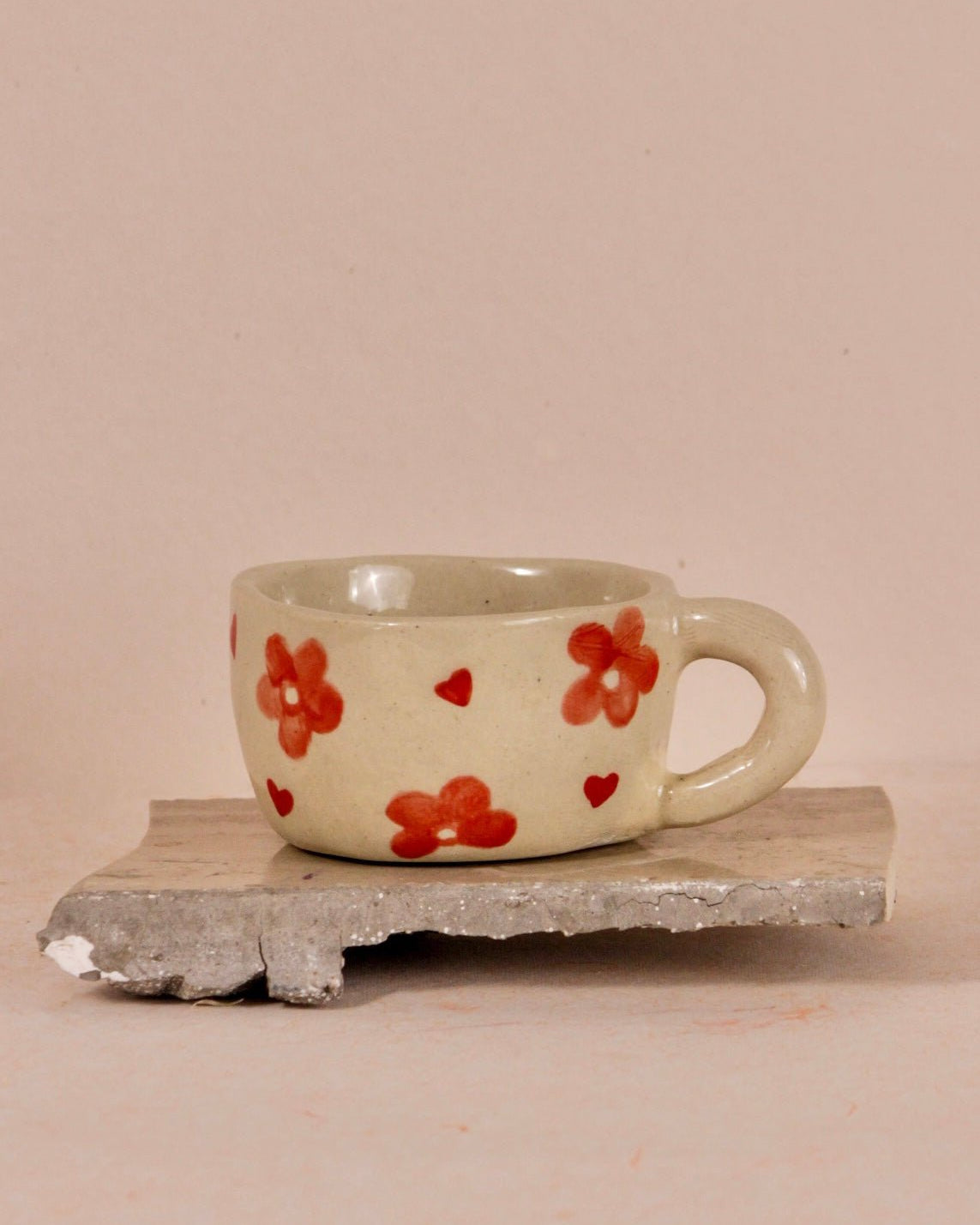 Floral Hand-painted Ceramic Coffee / Tea Cup - TOH - Our Better Planet