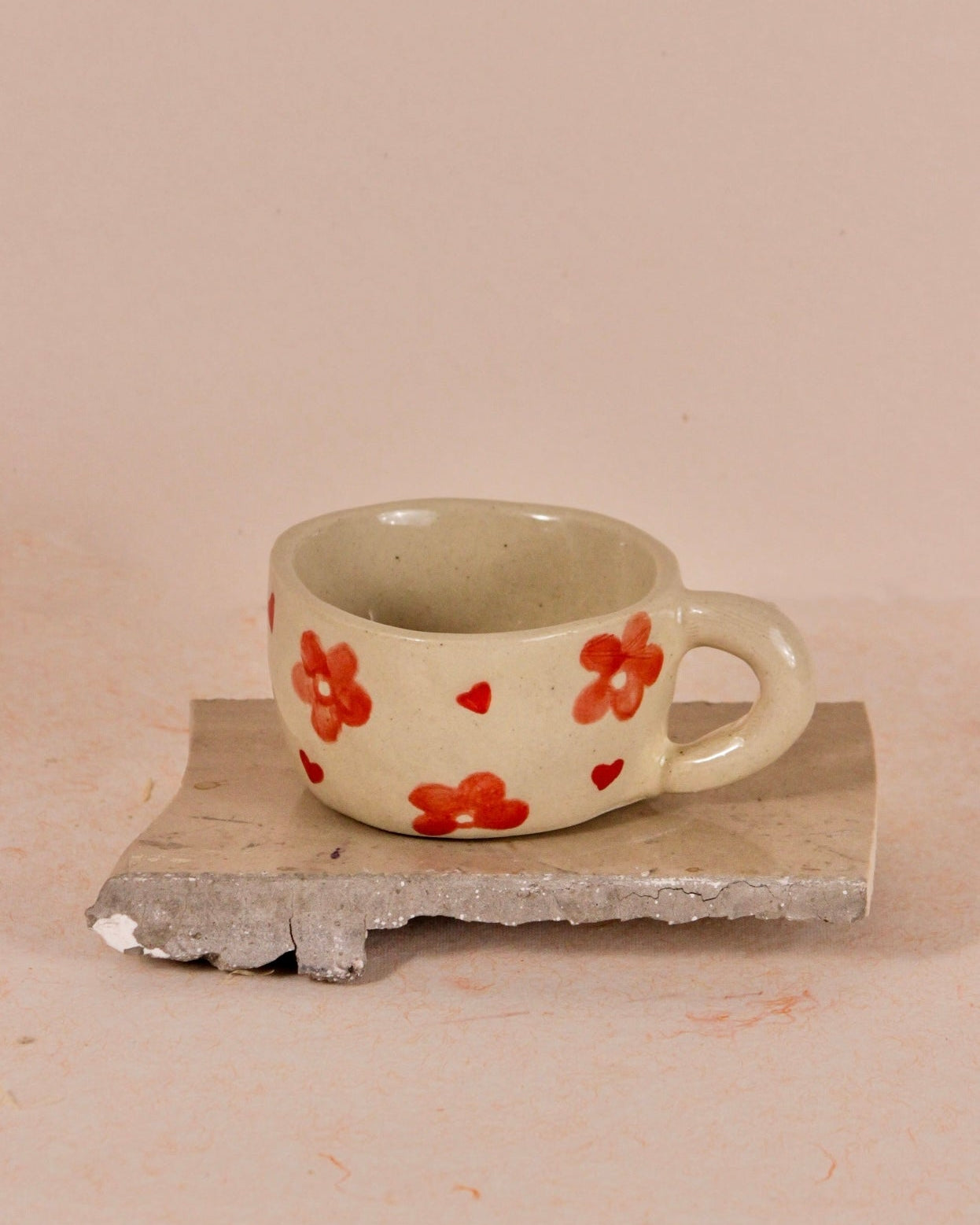 Floral Hand-painted Ceramic Coffee / Tea Cup - TOH - Our Better Planet