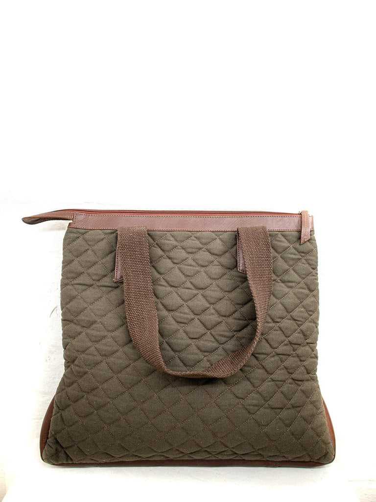 Folk Quilted Canvas Tote Bag - Our Better Planet