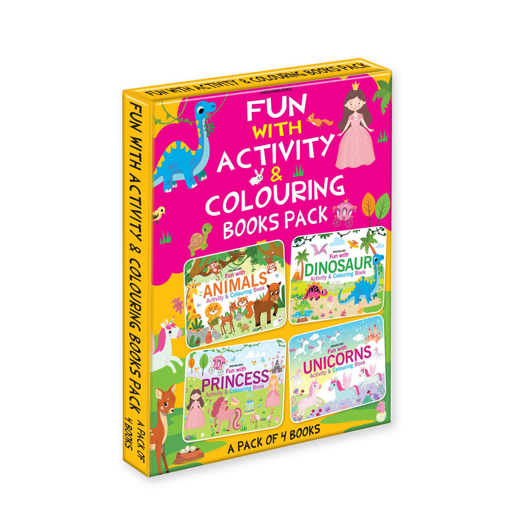 Fun with Activity & Colouring Books Pack- A Pack of 4 Books : Children Interactive & Activity Book By Dreamland Publications - Our Better Planet