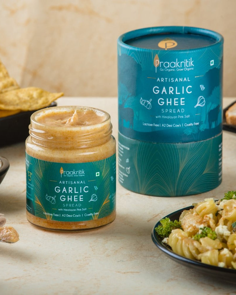 Garlic Ghee Spread With Himalayan Pink Salt 200 ml - Our Better Planet