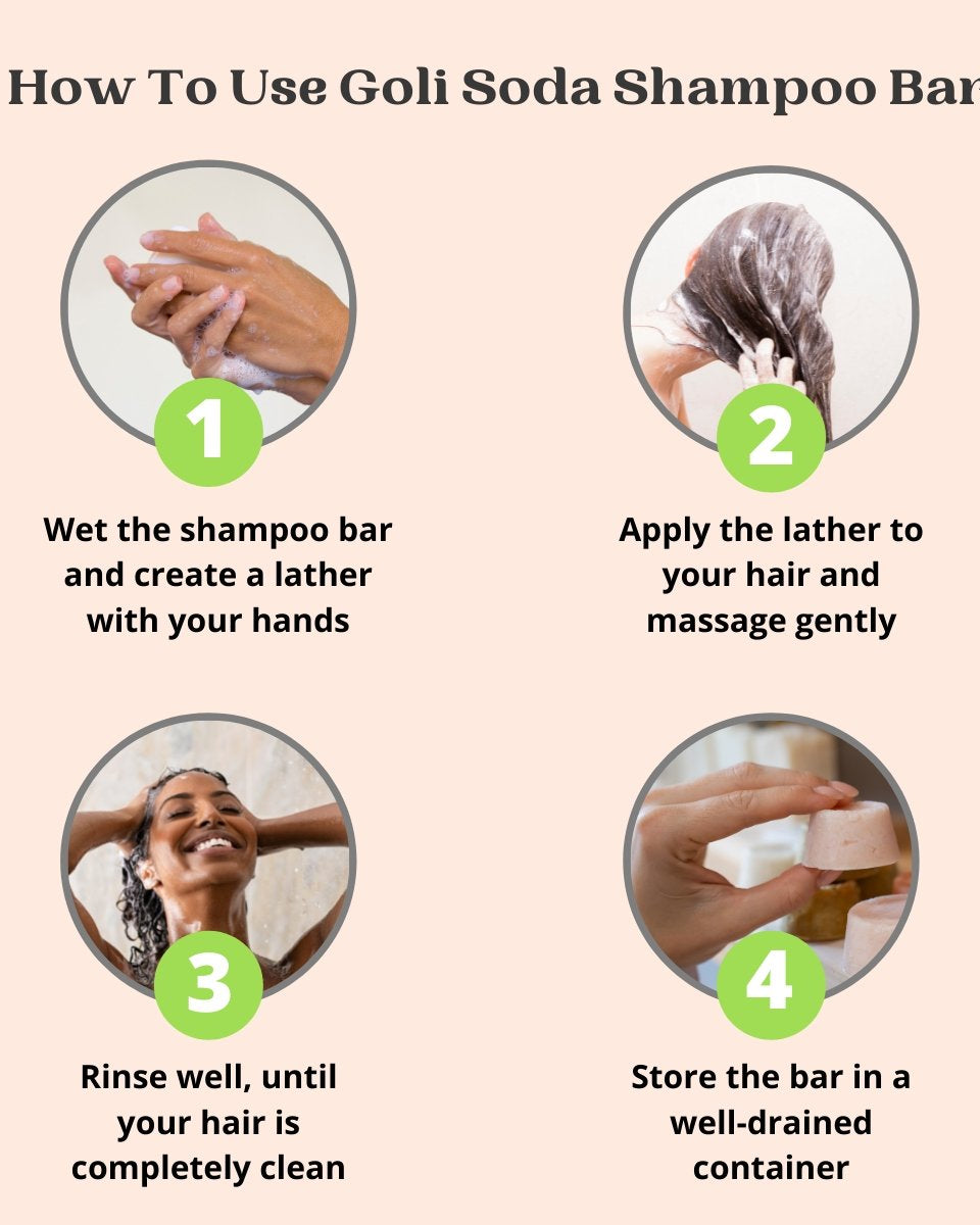 Goli Soda All Natural Probiotics Shampoo Bar for Oily Hair - 90 g - Our Better Planet