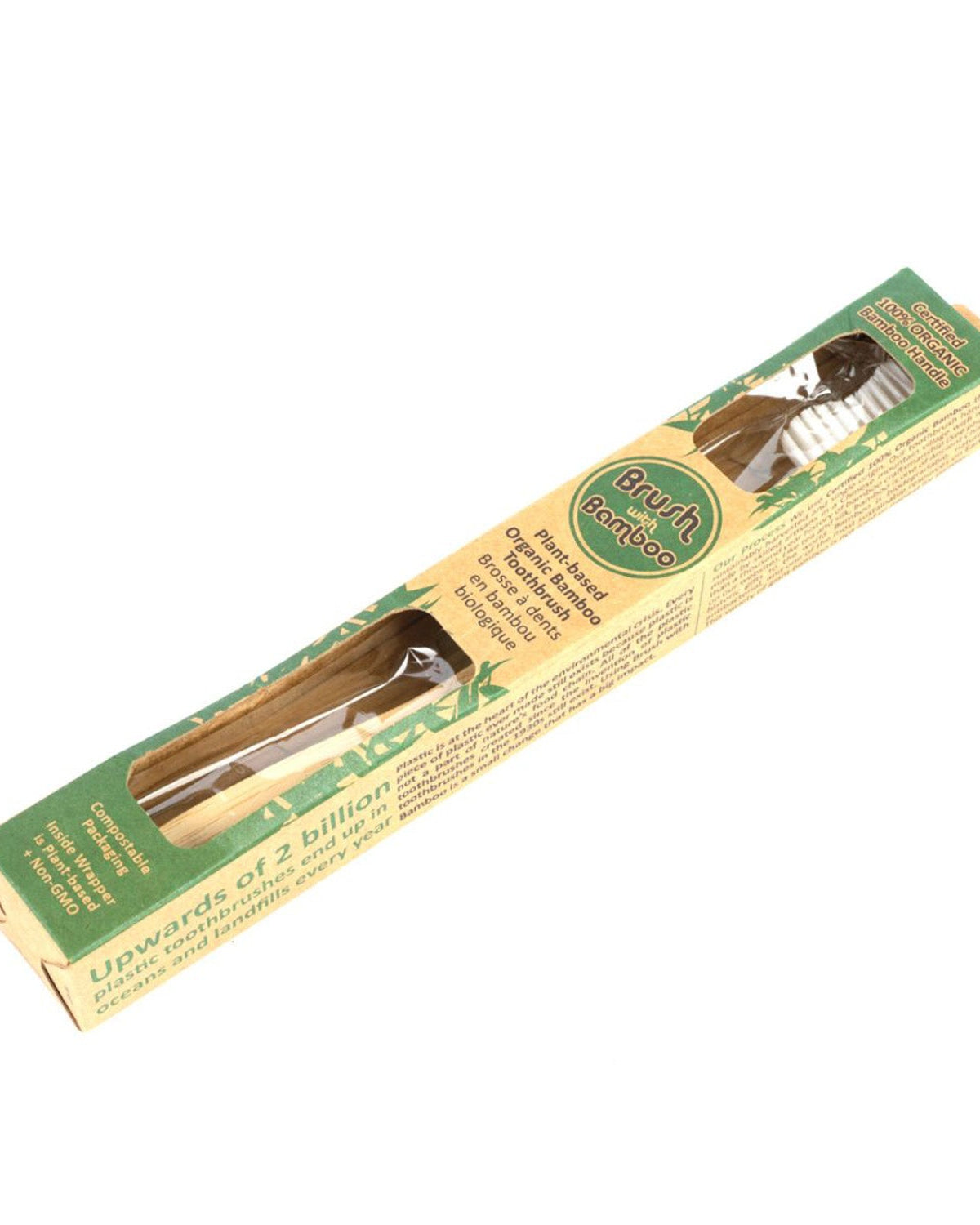 Goli Soda Bamboo Toothbrush - Bpa-Free, Vegan, Verified Non-Toxic - Adult - Our Better Planet
