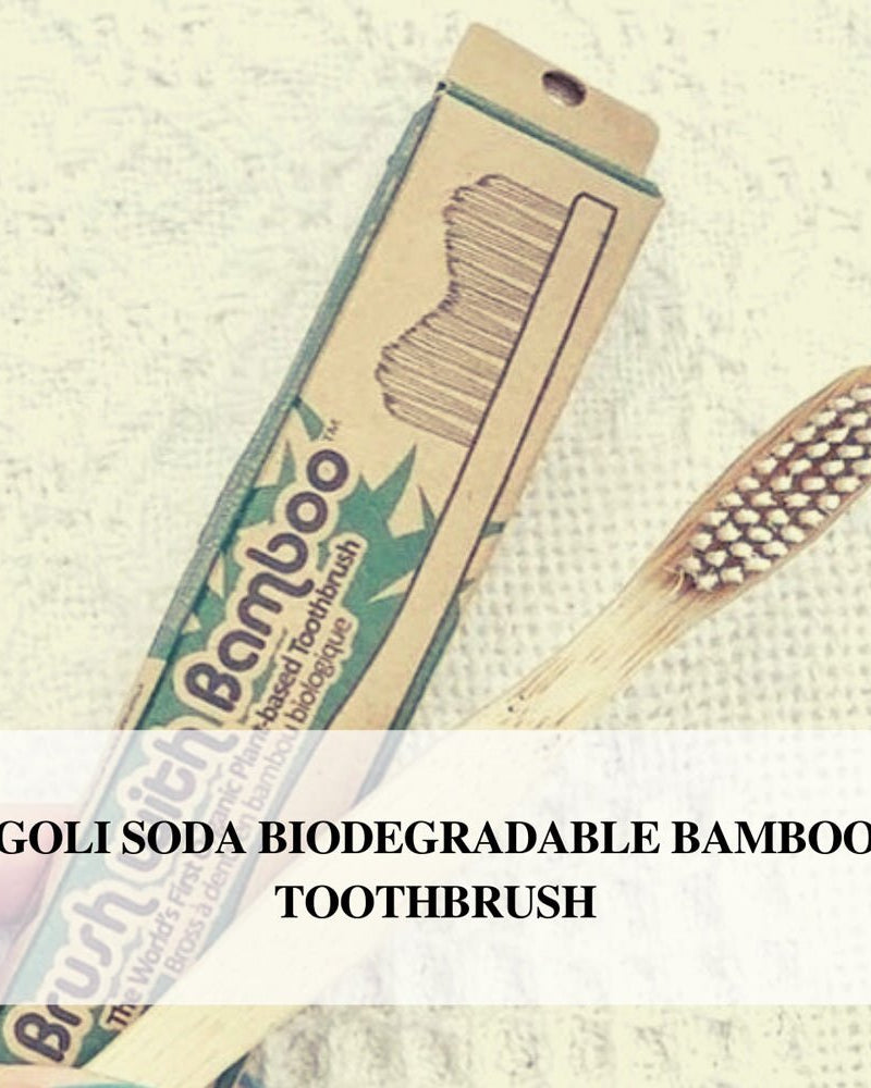 Goli Soda - Kids Toothbrush - Pack of 1 - Brush With Bamboo - Biodegradable / Eco Friendly / USDA Certified Biobased Product - Our Better Planet