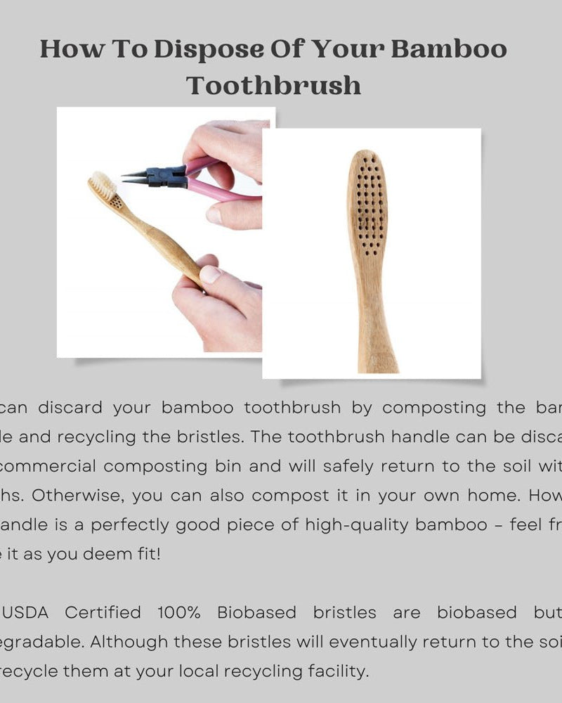 Goli Soda - Kids Toothbrush - Pack of 1 - Brush With Bamboo - Biodegradable / Eco Friendly / USDA Certified Biobased Product - Our Better Planet
