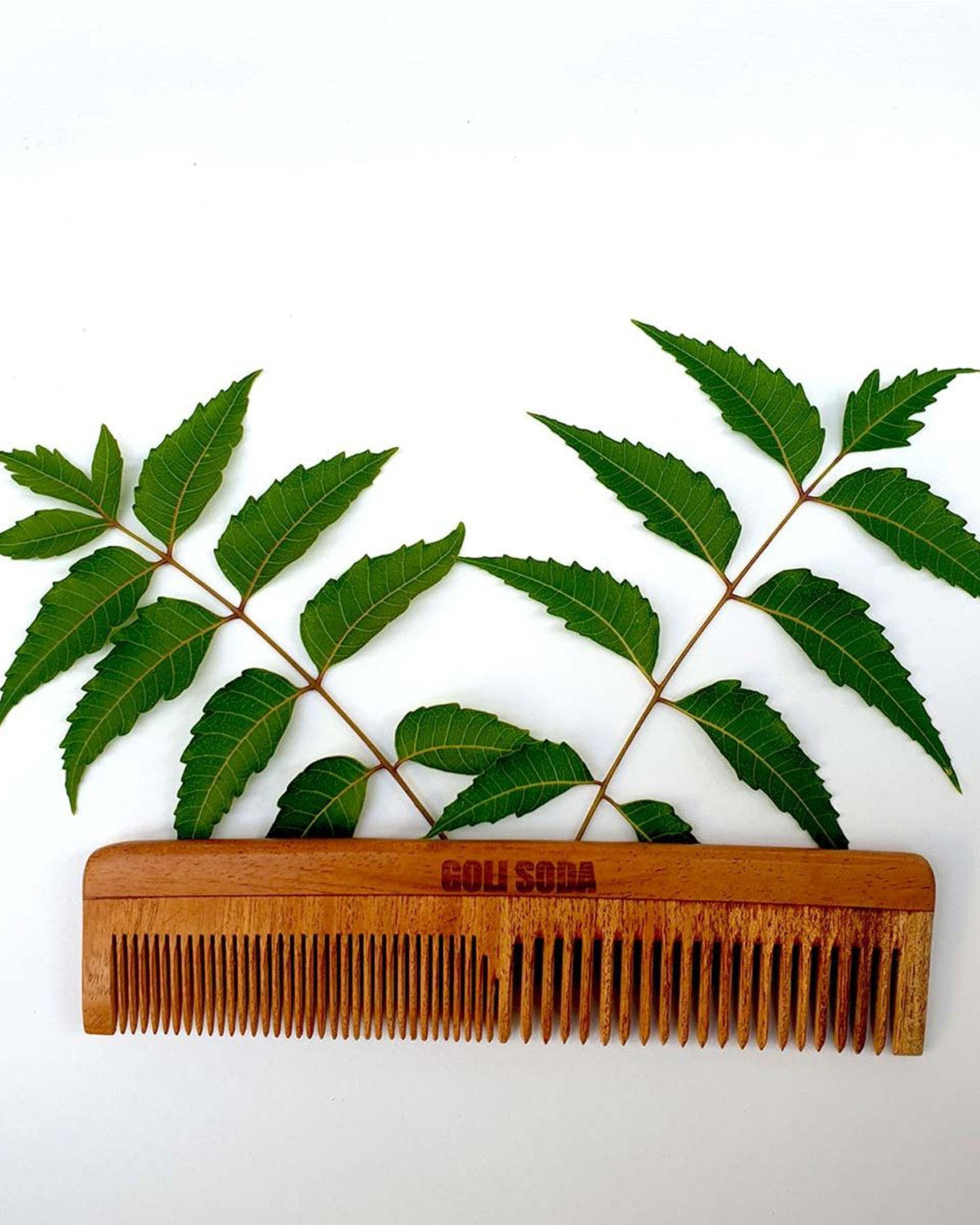 Goli Soda Neem Wood Comb - Double Tooth - Our Better Planet