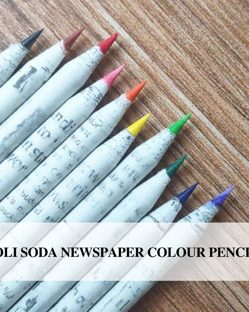 Goli Soda Newspaper Colour Pencils ( 10 Colours ) - Our Better Planet