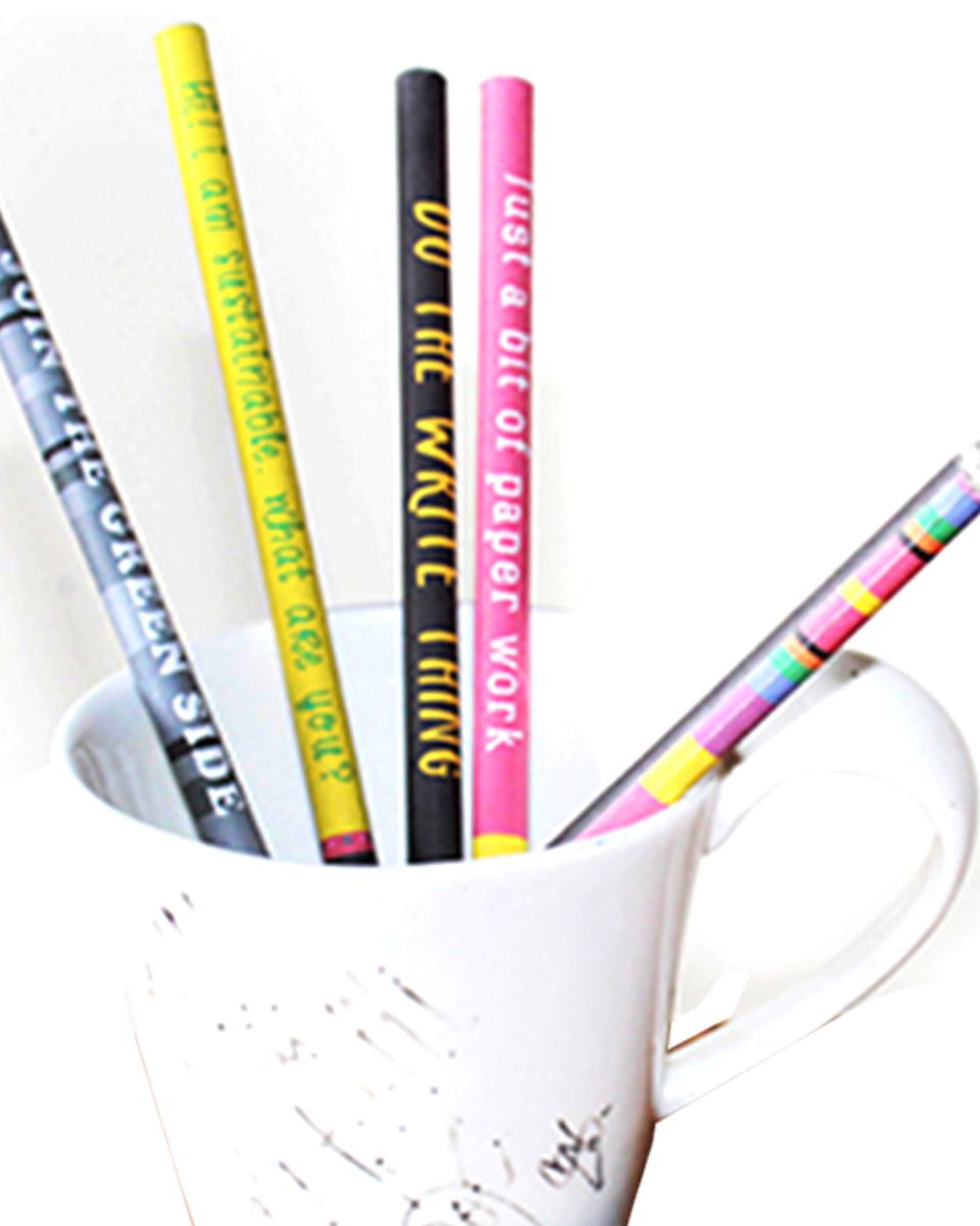 GOLI SODA Upcycled Multicolor Newspaper Pencils (Pack of 10) - Our Better Planet
