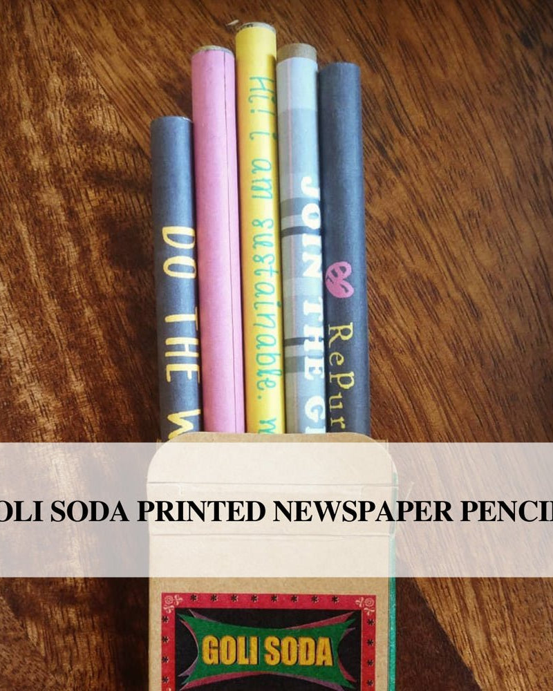 GOLI SODA Upcycled Multicolor Newspaper Pencils (Pack of 10) - Our Better Planet