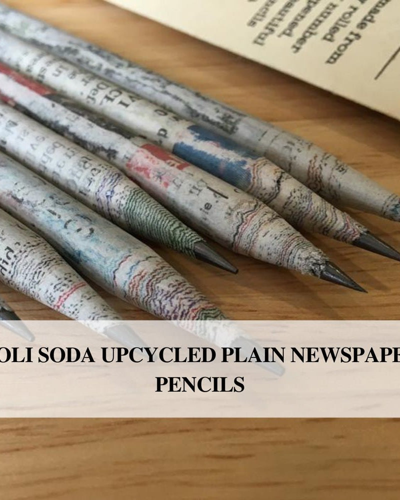 GOLI SODA Upcycled Plain Newspaper Pencils (Pack of 10) - Our Better Planet