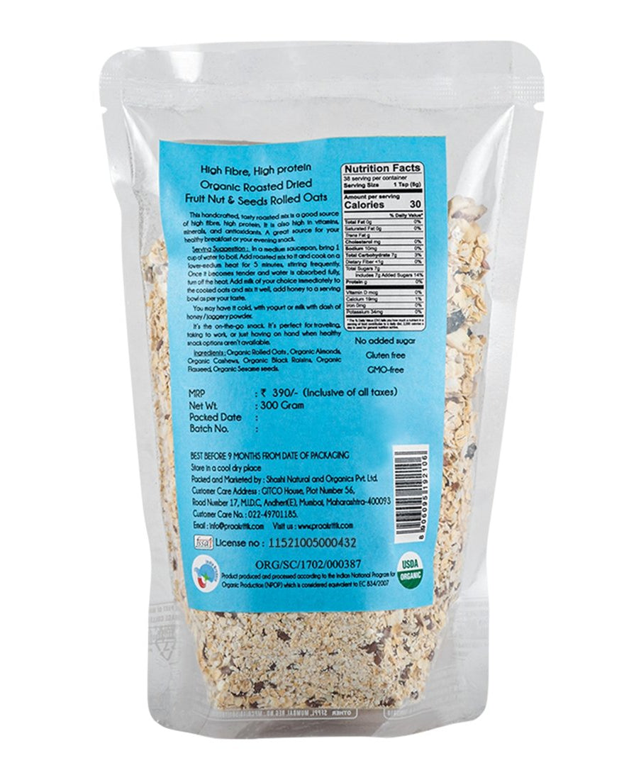 Granola Rolled Oats - 300g - Organic - Our Better Planet