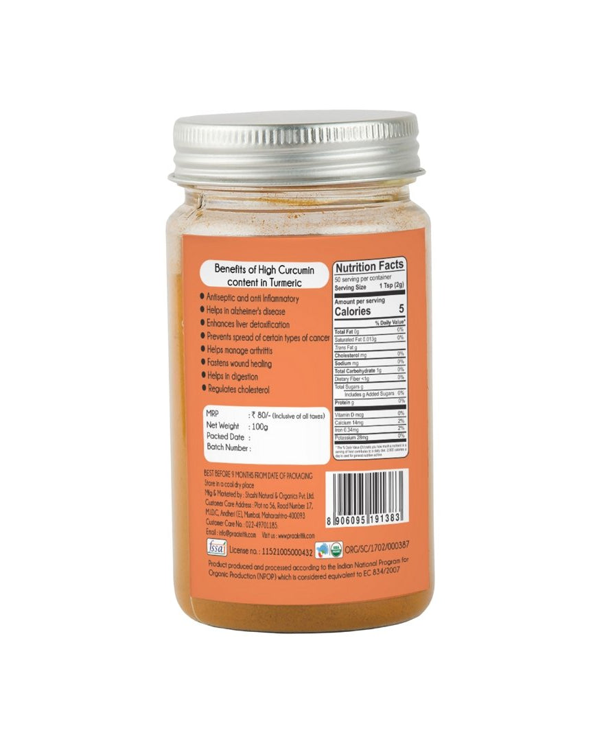 Haldi Powder 100g - Organic - Our Better Planet