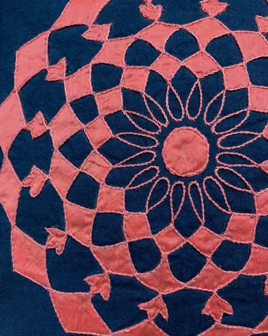 Hand Applique Cotton Cushion /A88 - Our Better Planet