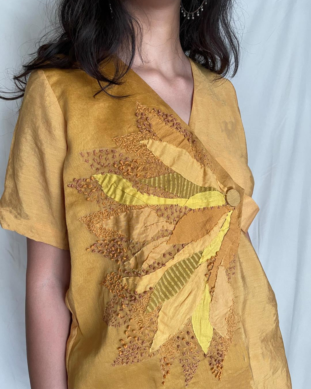 Handcrafted Cotton Top With Pants - Yulia Set - Our Better Planet