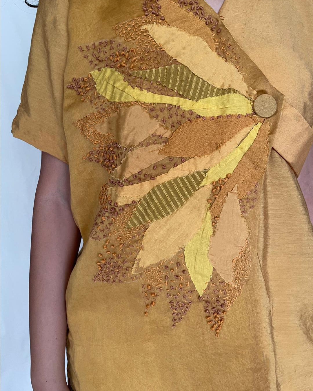 Handcrafted Cotton Top With Pants - Yulia Set - Our Better Planet