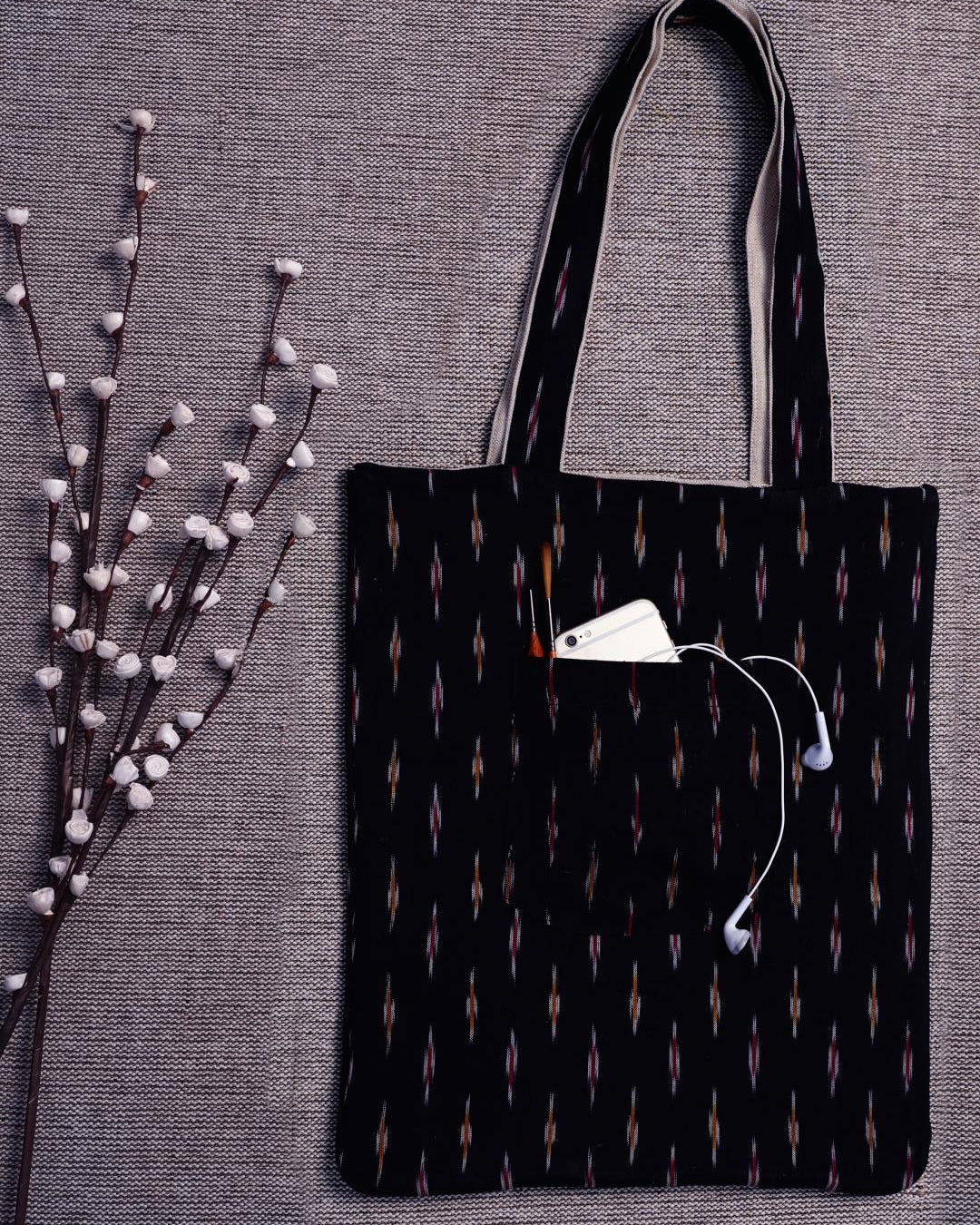 Handcrafted Jute Applique Bags /A59 - Our Better Planet