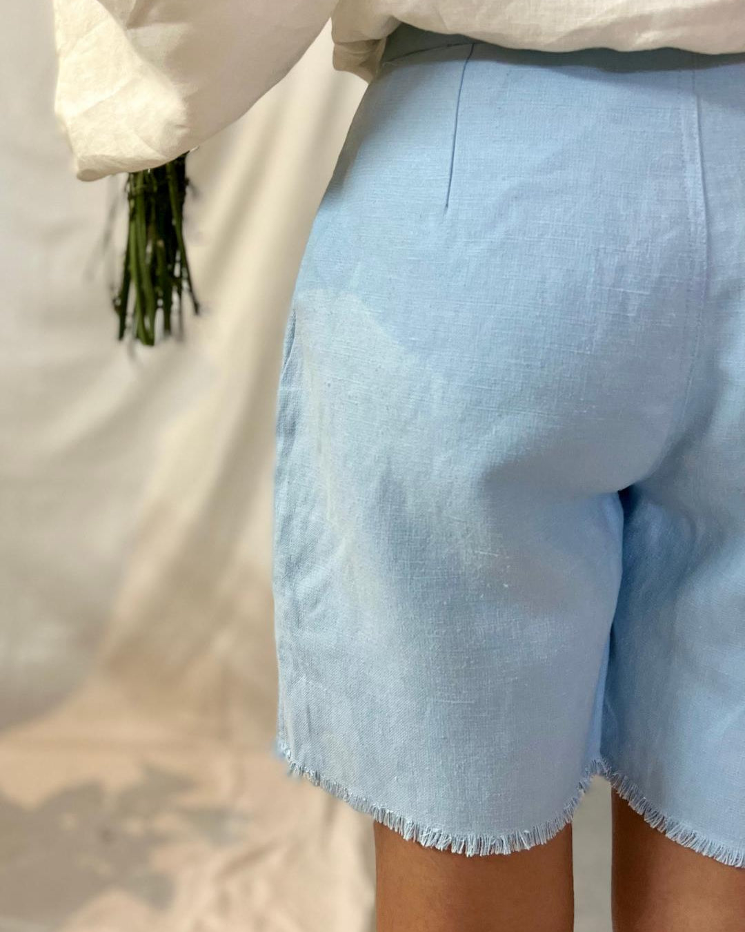 Hemp Denim Patchwork Shorts - Our Better Planet