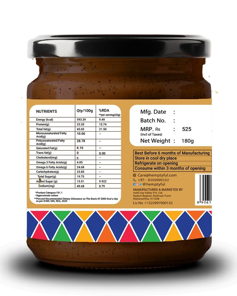 Hemptyful Chocolate Hazelnut Hemp Spread 180gm - Our Better Planet