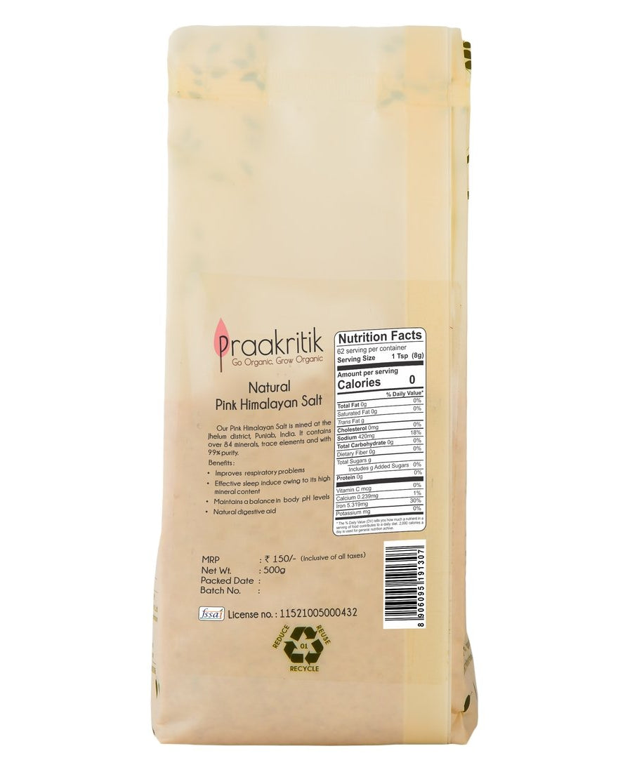 Himalayan Pink Salt 500g - Natural - Our Better Planet