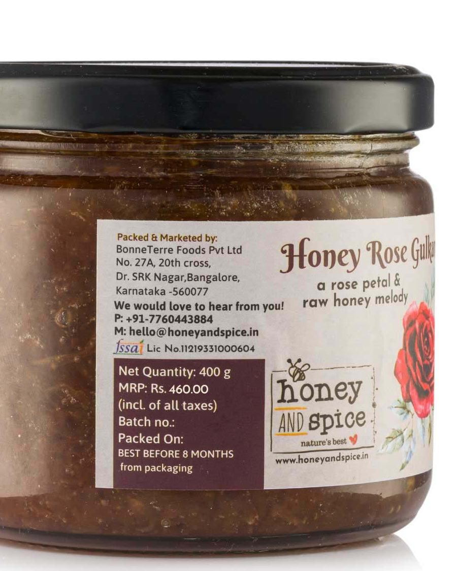 Honey and Spice Honey Rose Gulkhand 400g - Our Better Planet
