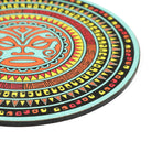 PUKURIRI Big Coaster: Maori Mandala Elegance for Your Table Setting