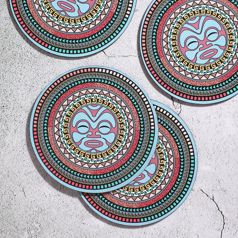 Coasters - MATAKU maori mandala art Big coasters