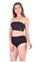 Bamboo Black Crop Tube Top